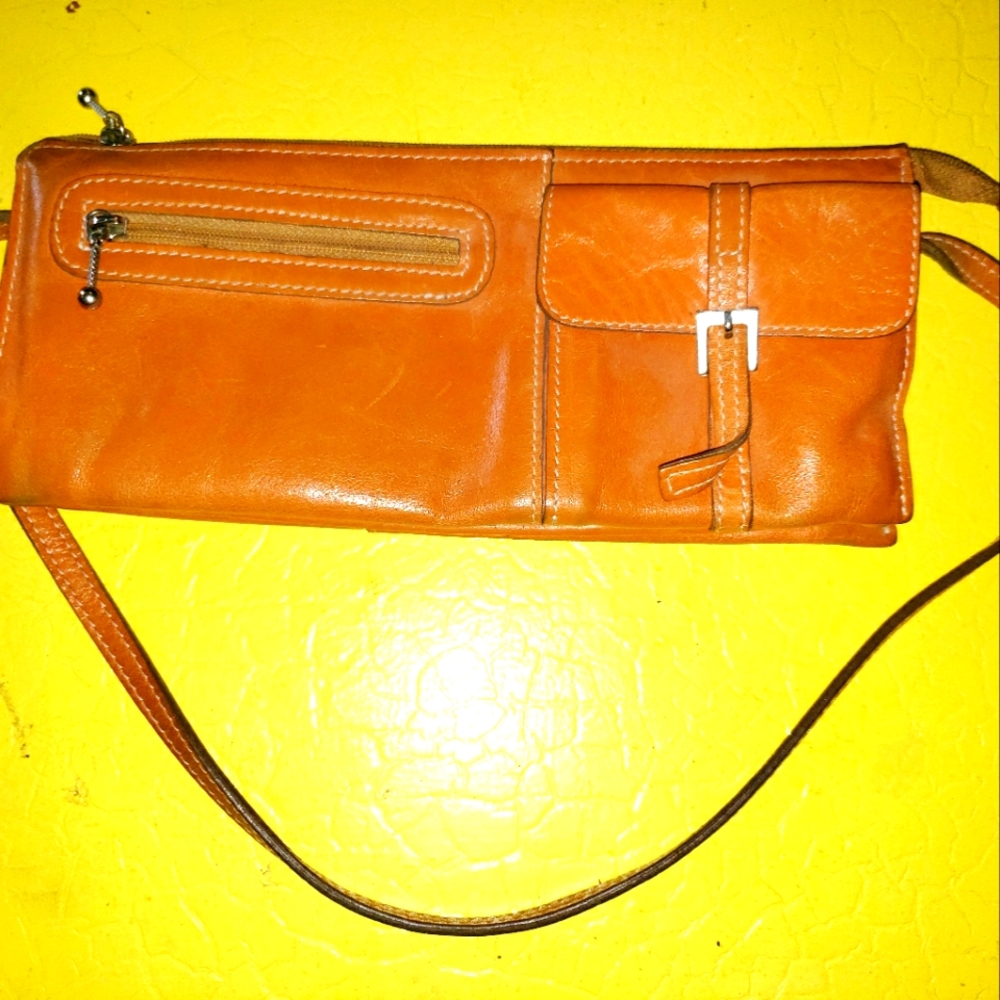 Prune Leather Purse/Clutch